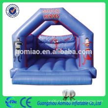 Hombre super castillo hinchable inflable 0,5 mm PVC salto feliz salto castillo hinchable